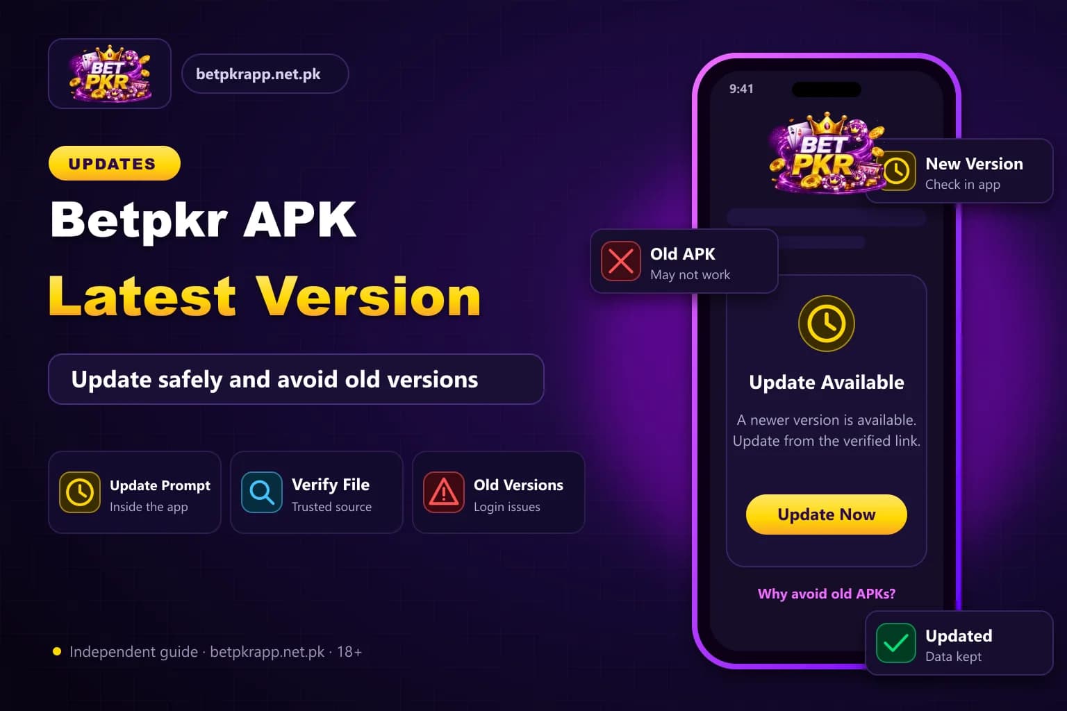 Betpkr APK Latest Version: Update safely and avoid old versions
