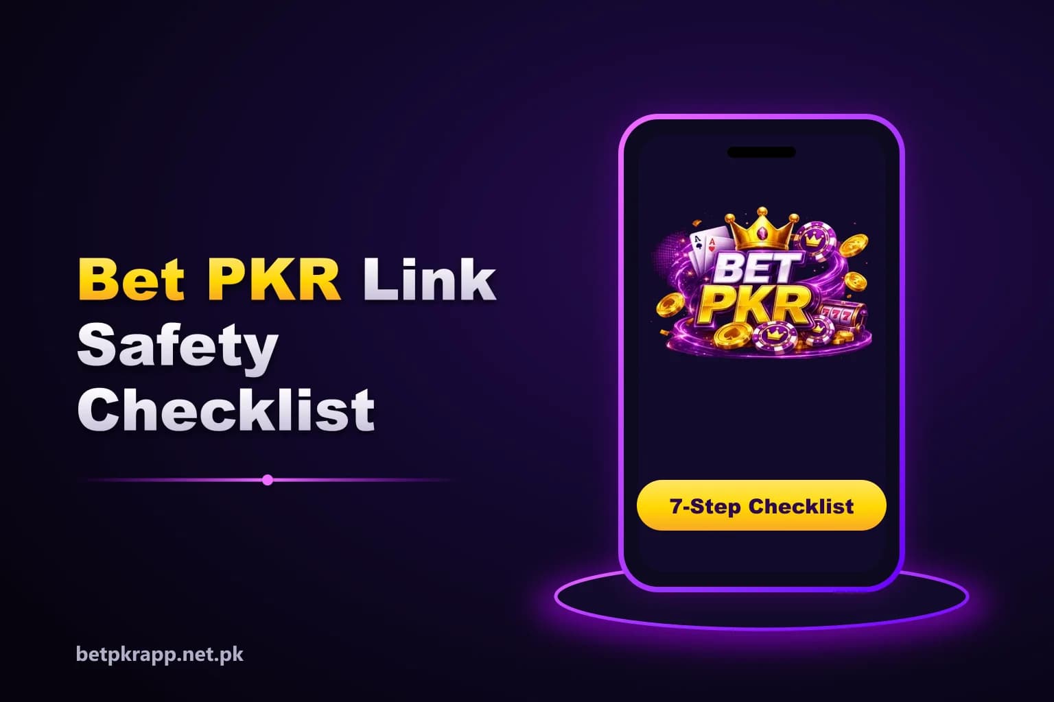 Checklist infographic for verifying Betpkr numbered links like Betpkr 6 and Betpkr 99