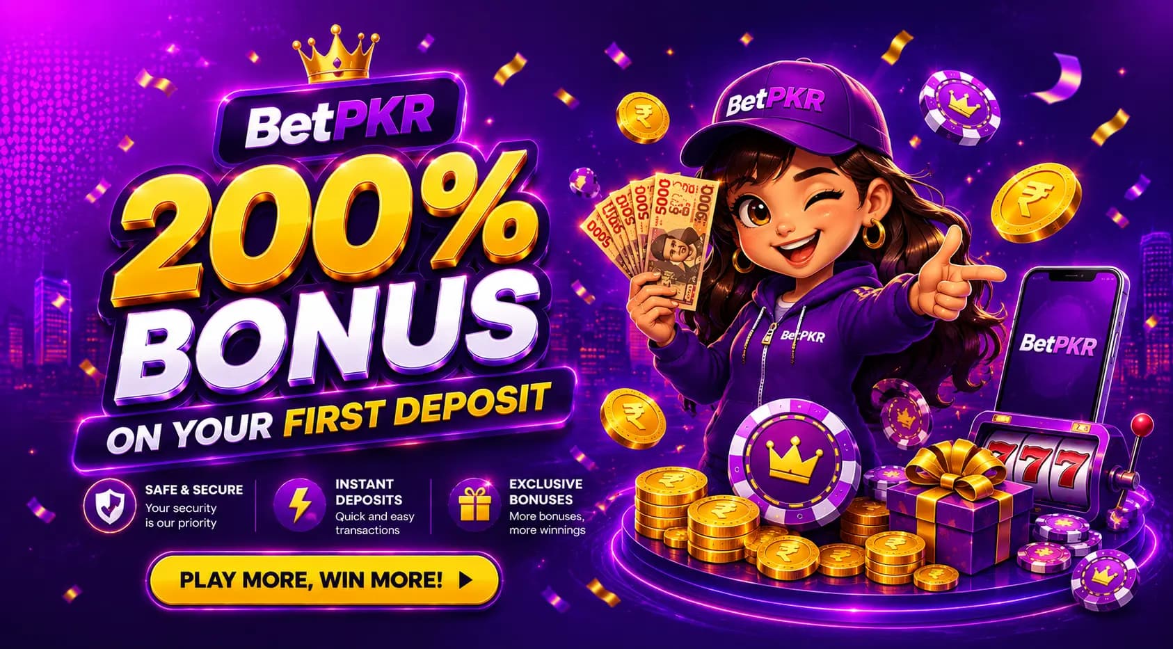 Bet PKR app dashboard preview
