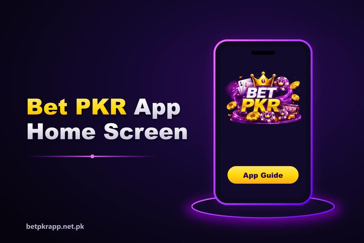 Betpkr app home screen on an Android phone showing the Bet PKR game lobby Betpkr app home screen on an Android phone showing the Bet PKR game lobby