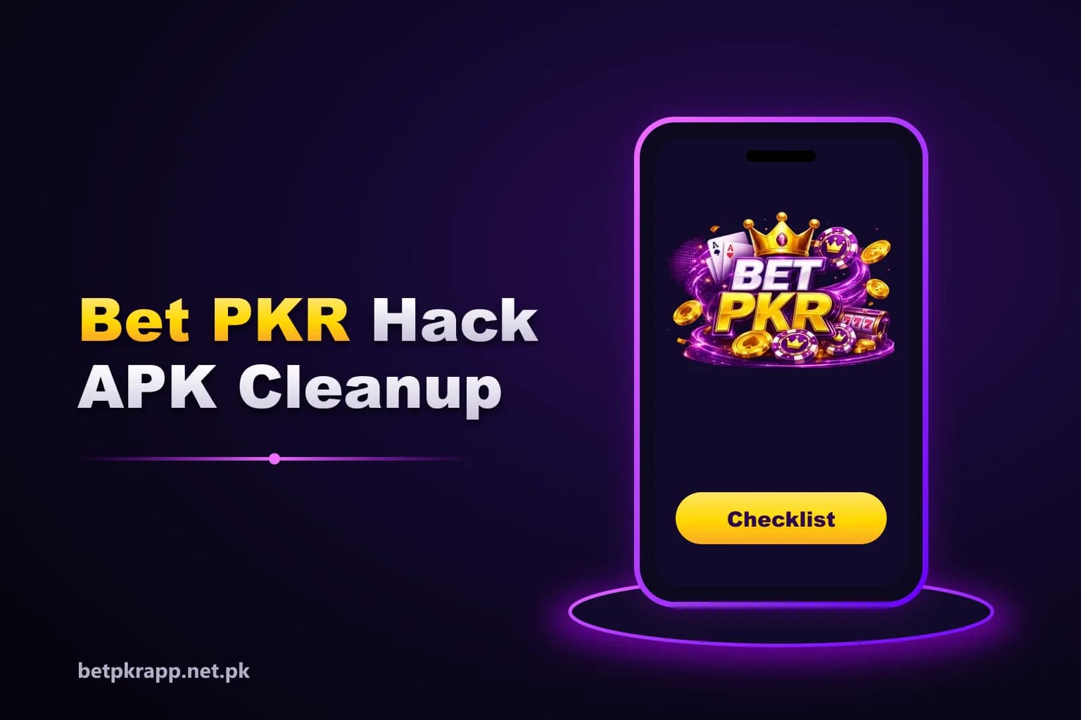 Checklist for cleaning a phone after installing a Betpkr hack APK, including uninstall, Play Protect scan and password change Checklist for cleaning a phone after installing a Betpkr hack APK, including uninstall, Play Protect scan and password change