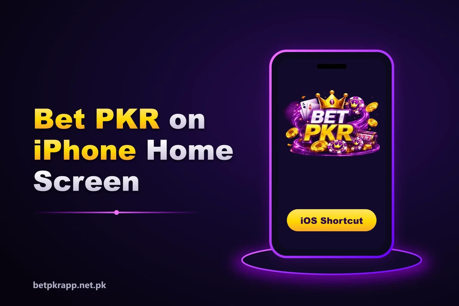 Bet PKR branded graphic showing the Safari share sheet with the Add to Home Screen option on an iPhone Bet PKR branded graphic showing the Safari share sheet with the Add to Home Screen option on an iPhone