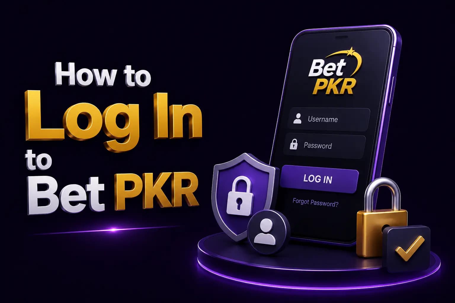Bet PKR branded graphic showing a smartphone with the Bet PKR login screen Bet PKR branded graphic showing a smartphone with the Bet PKR login screen