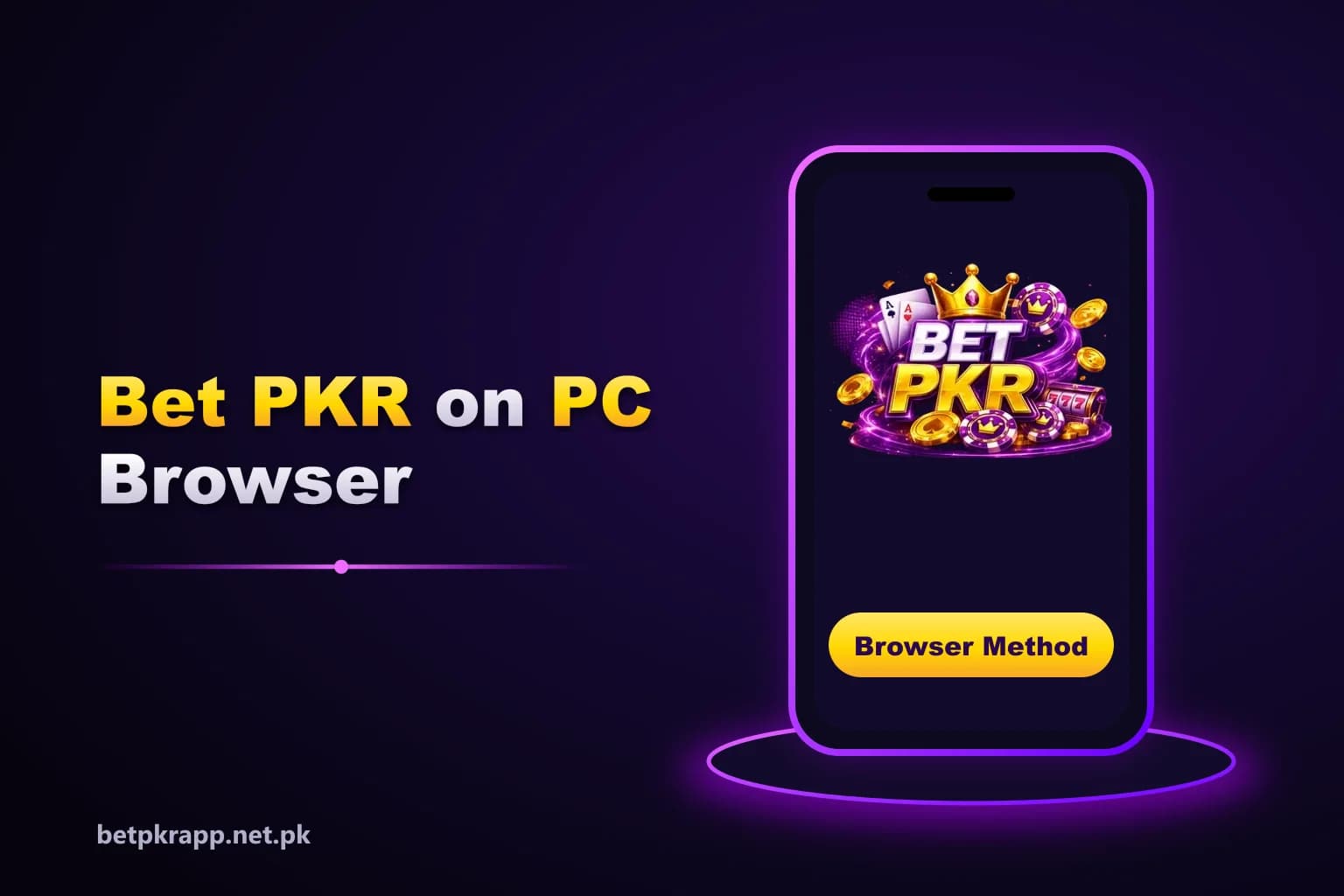 Walkthrough graphic of opening Betpkr in a Windows web browser: address bar with HTTPS padlock, login screen and OTP step on the phone Walkthrough graphic of opening Betpkr in a Windows web browser: address bar with HTTPS padlock, login screen and OTP step on the phone