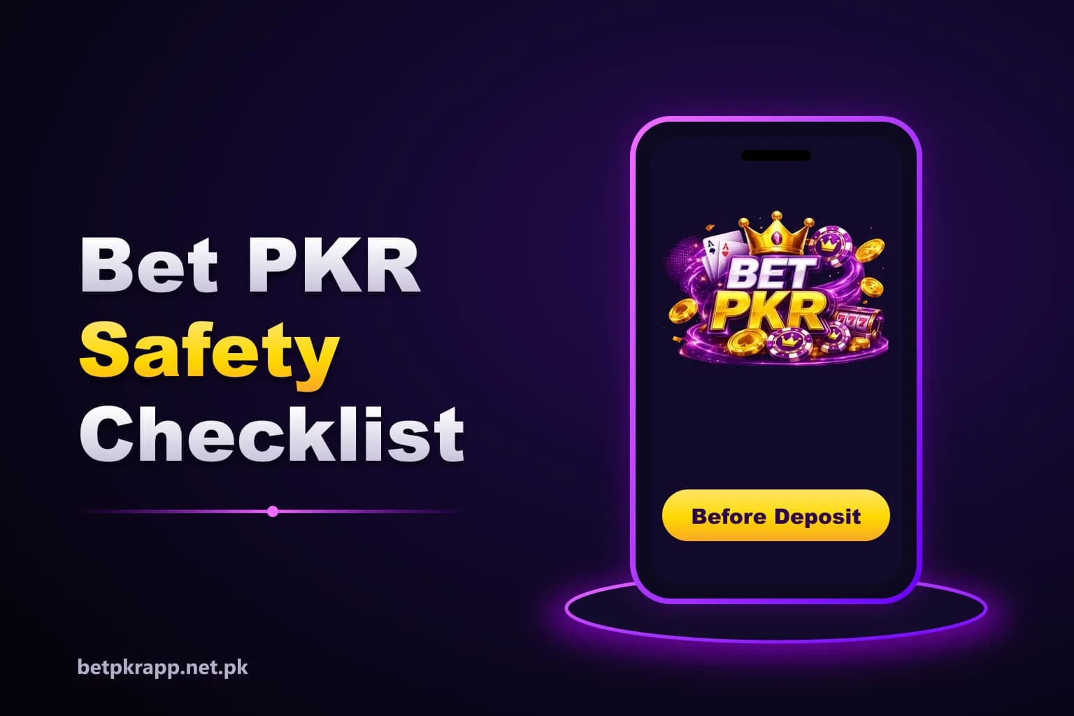Is Betpkr safe checklist graphic with tick marks for steps to check before depositing Is Betpkr safe checklist graphic with tick marks for steps to check before depositing